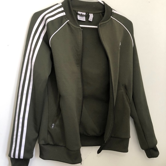 adidas army green jacket